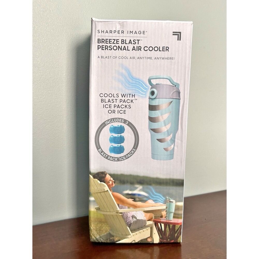 AQUA  Sharper Image Breeze Blast Portable Personal Air Conditioner Cooler USB AC